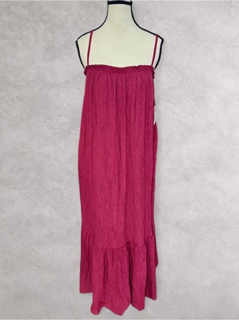 SOMA Crinkle Woven Maxi Bra Dress – M
